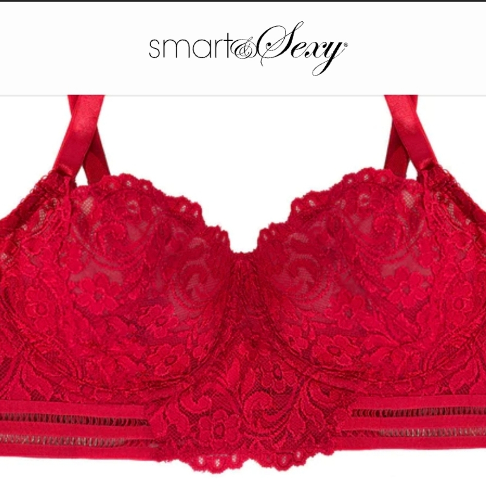 New Smart & Sexy Lace Unlined Underwire Longline Corset Bra